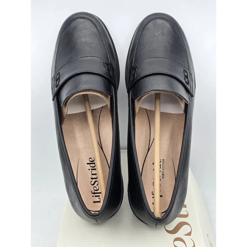 Life stride Women's Nico‎ Slip On Casual Loafer Sz 8 M Black - Picture 9 of 13